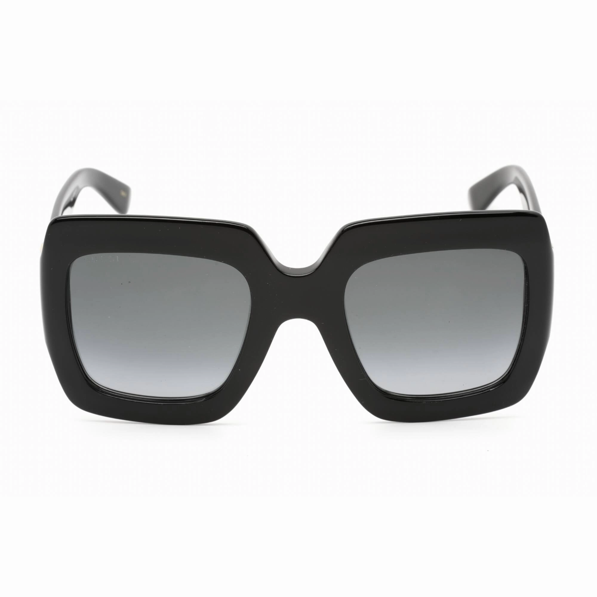 Gucci Men's Sunglasses - Black Plastic Square Full Rim Frame Grey Lens | GG0053SN 001