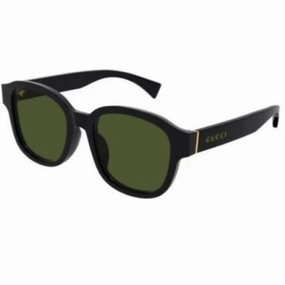 Gucci Men's Sunglasses - Full Rim Black Green Acetate Square Frame | GG1140SK 002