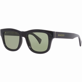 Gucci Men's Sunglasses - Full Rim Black Plastic Rectangular Shape Frame | GG1135S 001