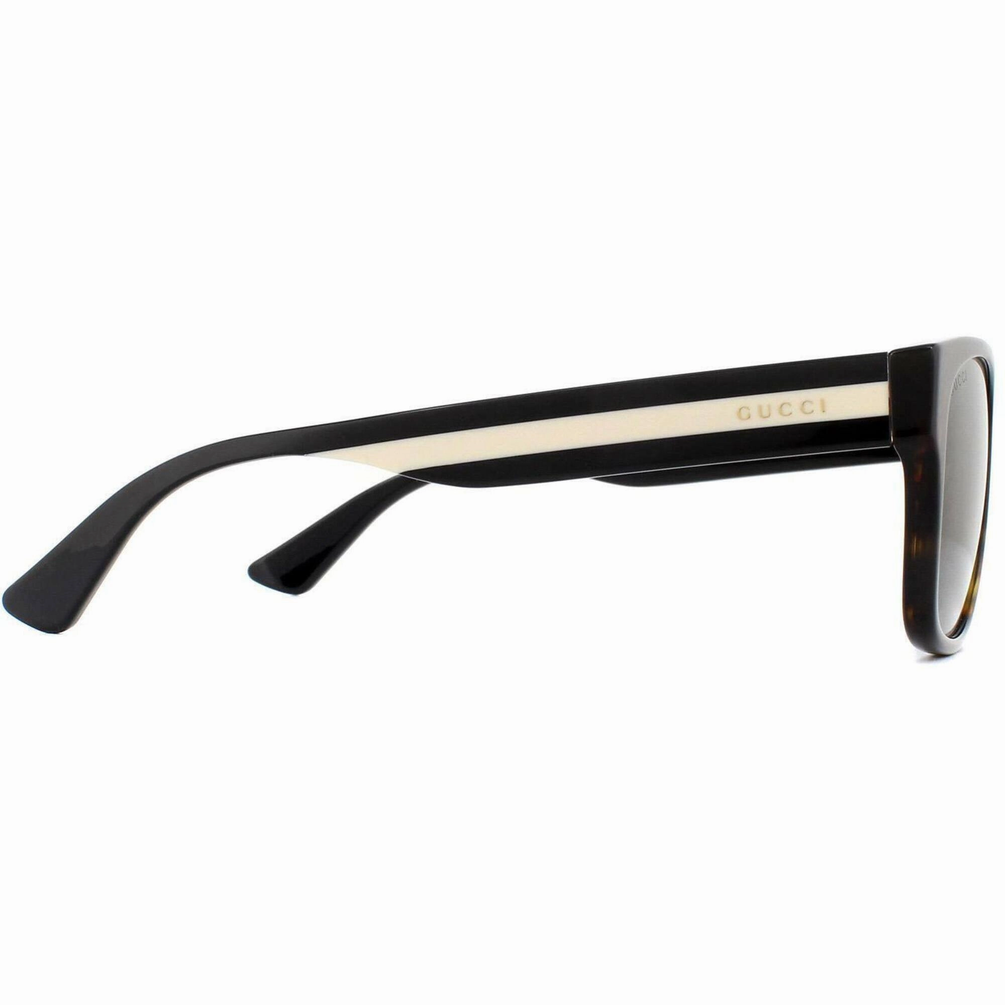 Gucci Men's Sunglasses - Havana Acetate Full Rim Square Frame Green Lens | GG0341S 003