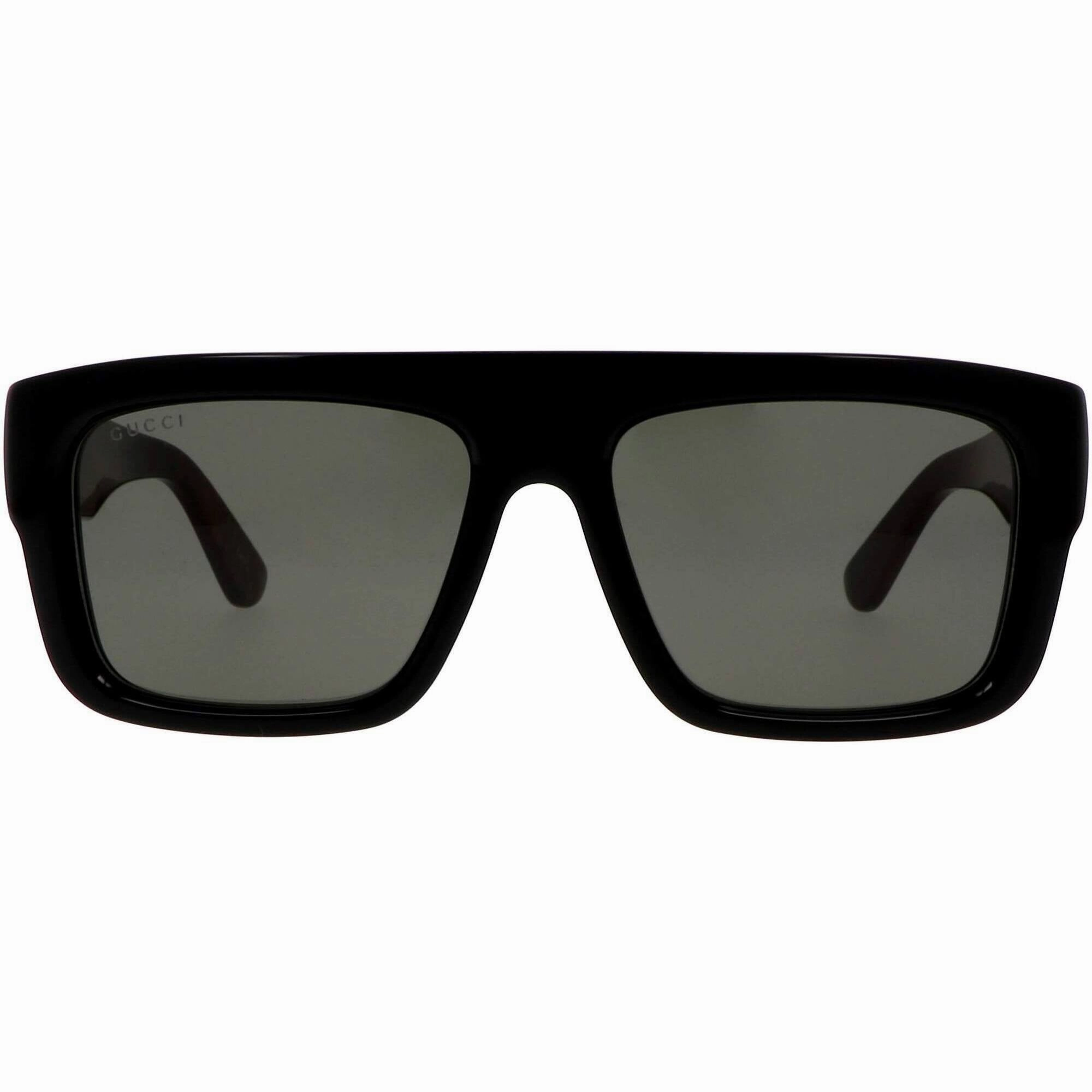 Gucci Men's Sunglasses - Shiny Black Acetate Full Rim Square Shape Frame | GG1461S 001