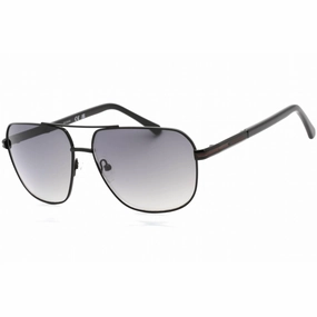 Guess Factory Men's Sunglasses - Shiny Black Frame Gradient Smoke Lens | GF0245 01B