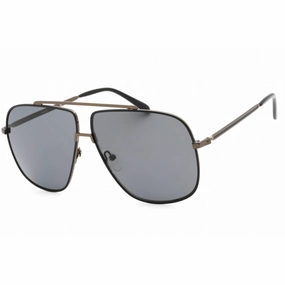 Guess Factory Men's Sunglasses - Shiny Gunmetal Metal Aviator Shape Frame | GF0239 08A