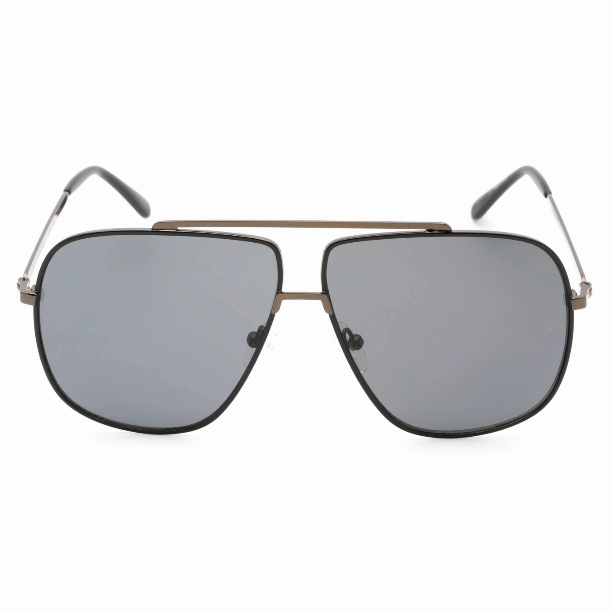 Guess Factory Men's Sunglasses - Shiny Gunmetal Metal Aviator Shape Frame | GF0239 08A