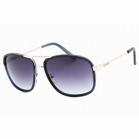 Guess Factory Men's Sunglasses - Silver Navy Frame Grey Gradient Lens | GF0216 92W