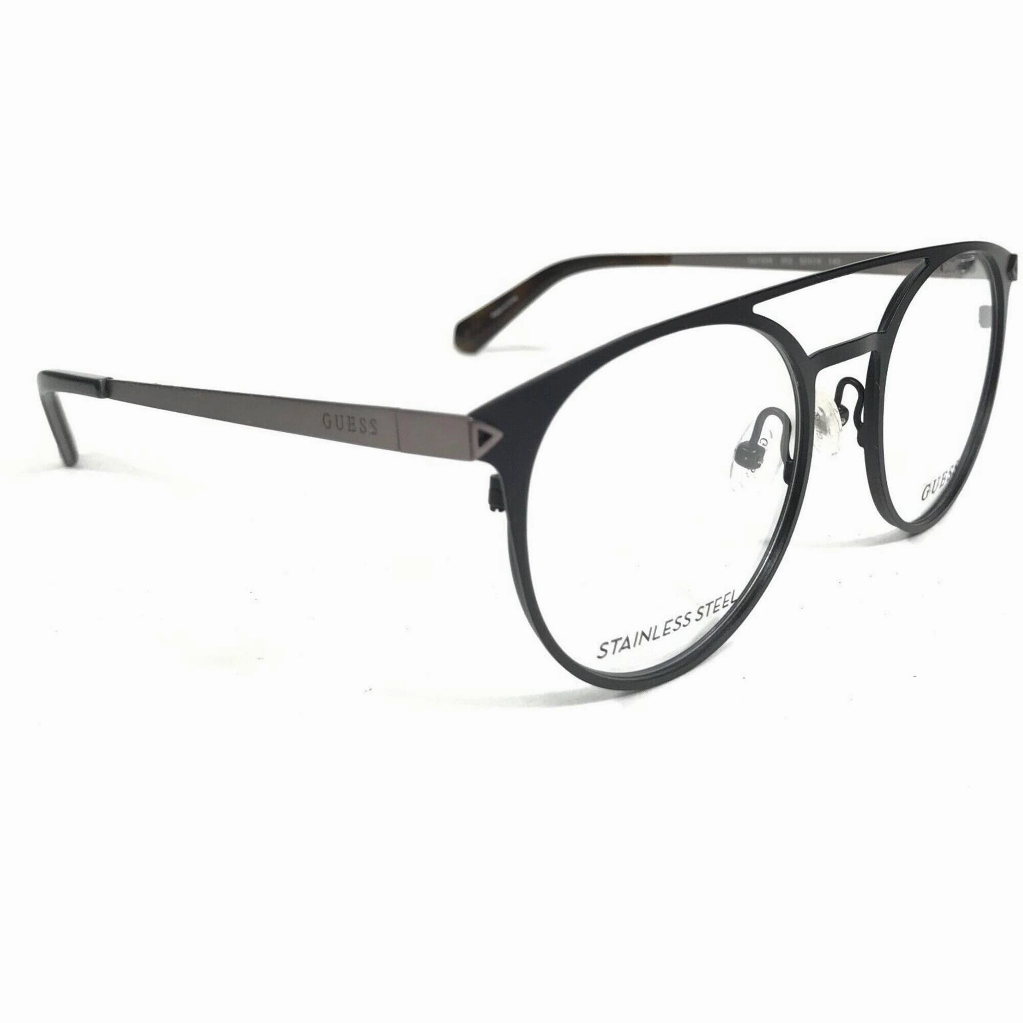 Guess Men's Eyeglasses - Black Metal Adjustable Nose Pads Full Rim Frame | GU1956 2