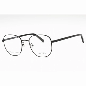 Guess Men's Eyeglasses - Matte Black Full Rim Frame Clear Demo Lens | GU50067-D 002