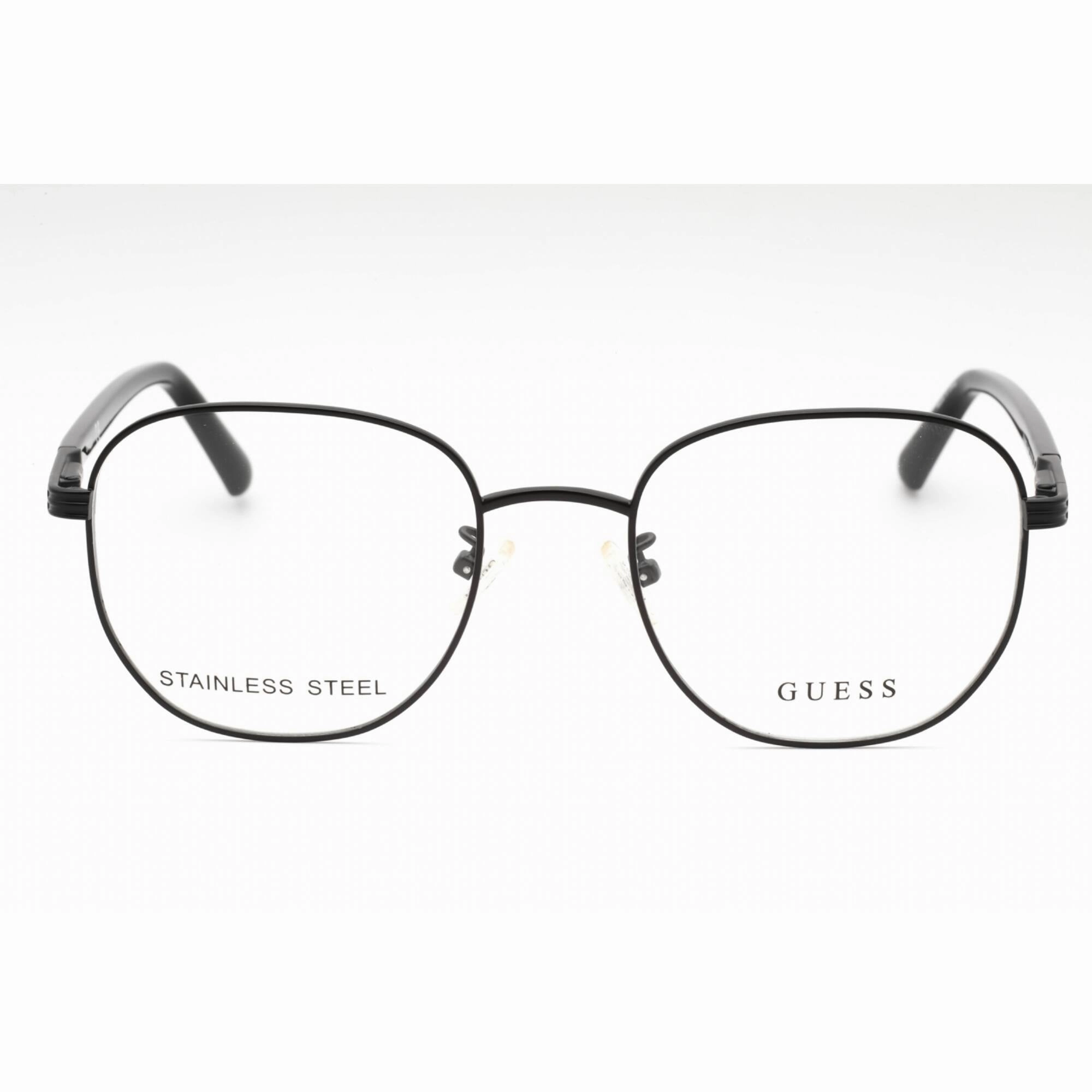 Guess Men's Eyeglasses - Matte Black Full Rim Frame Clear Demo Lens | GU50067-D 002
