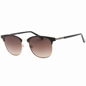 Guess Men's Sunglasses - Full Rim Black/Gold Metal Square Shape Frame | GU00052 05F