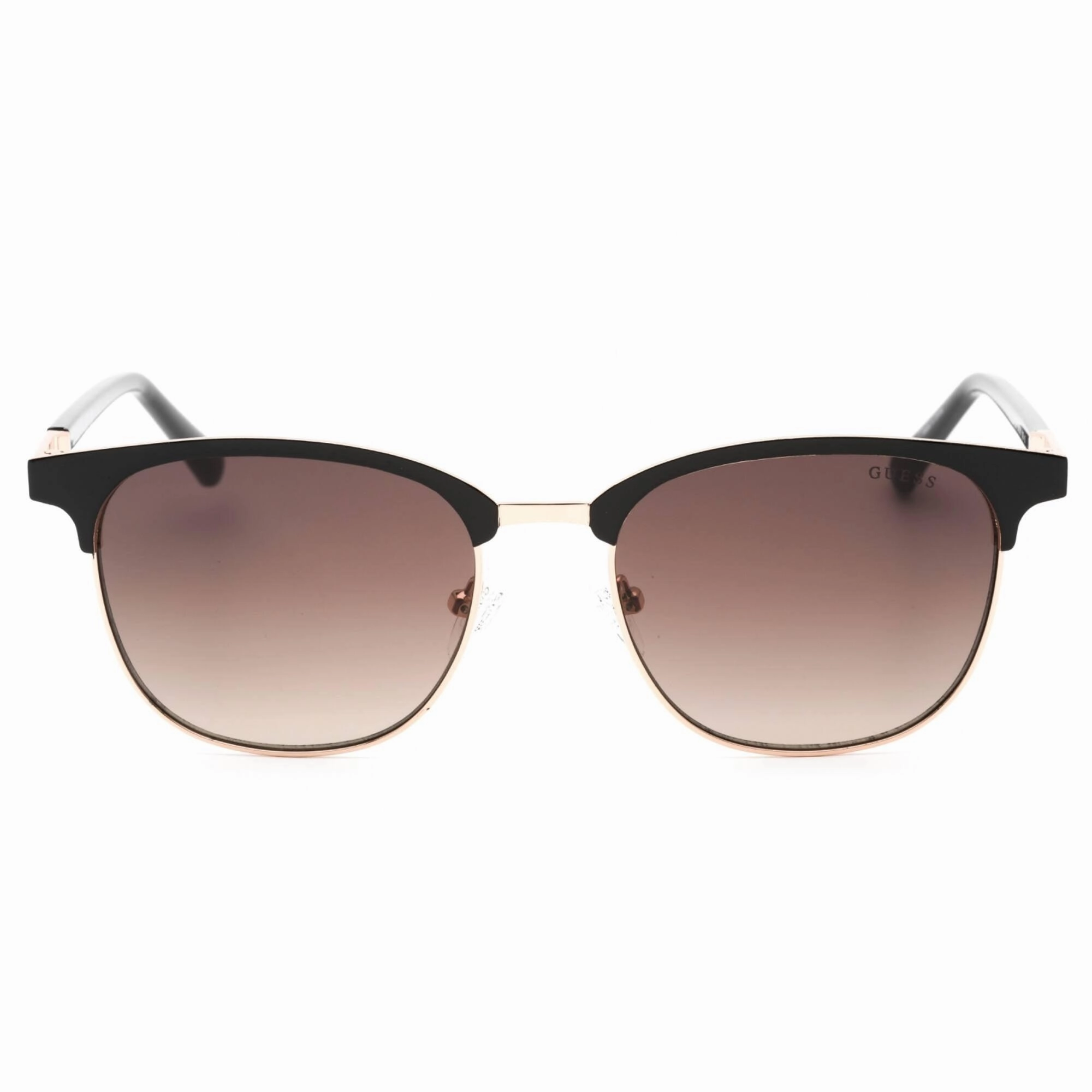 Guess Men's Sunglasses - Full Rim Black/Gold Metal Square Shape Frame | GU00052 05F