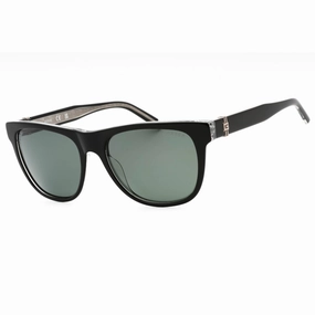 Guess Men's Sunglasses - Shiny Black Acetate Square Frame Green Lens | GU00075 01R