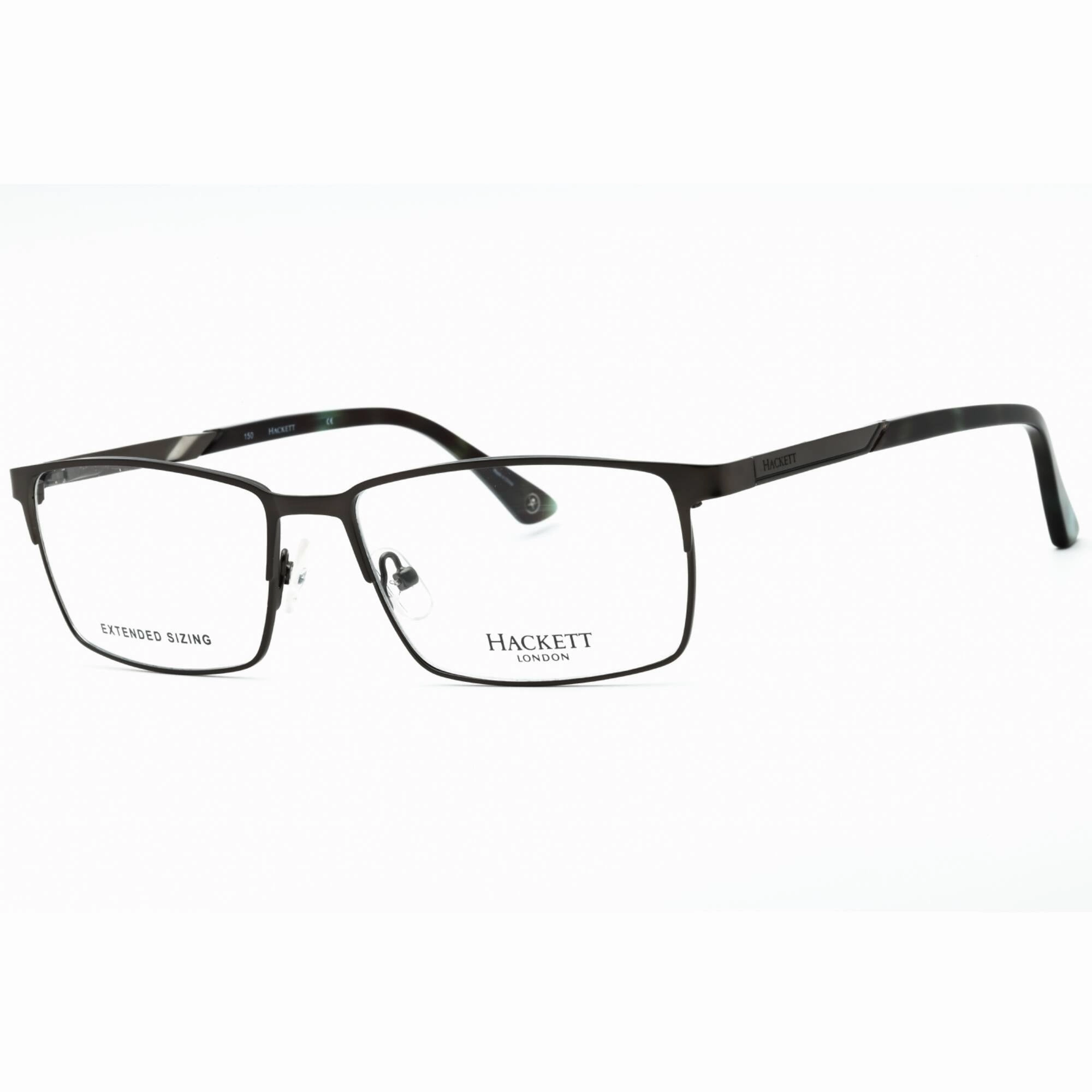 Hackett Men's Eyeglasses - Satin Gunmetal Full Rim Rectangular Frame | HEK1269 907