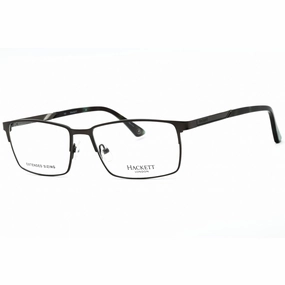 Hackett Men's Eyeglasses - Satin Gunmetal Full Rim Rectangular Frame | HEK1269 907