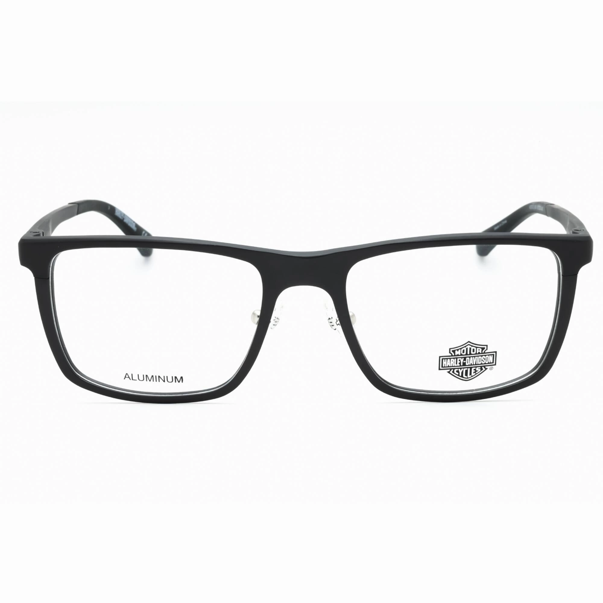 Harley Davidson Men's Eyeglasses - Matte Gunmetal Square Full Rim Frame | HD9025 009