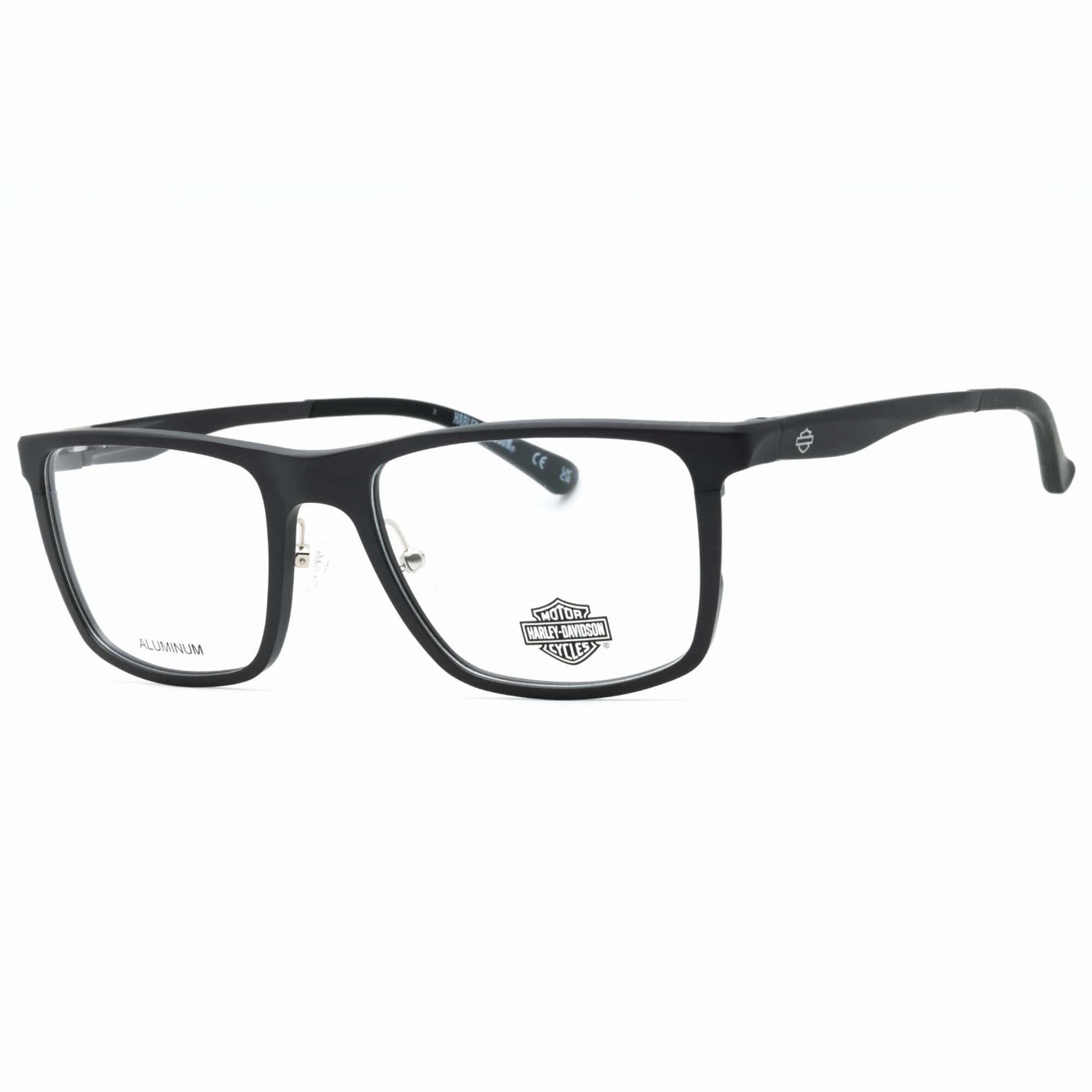 Harley Davidson Men's Eyeglasses - Matte Gunmetal Square Full Rim Frame | HD9025 009