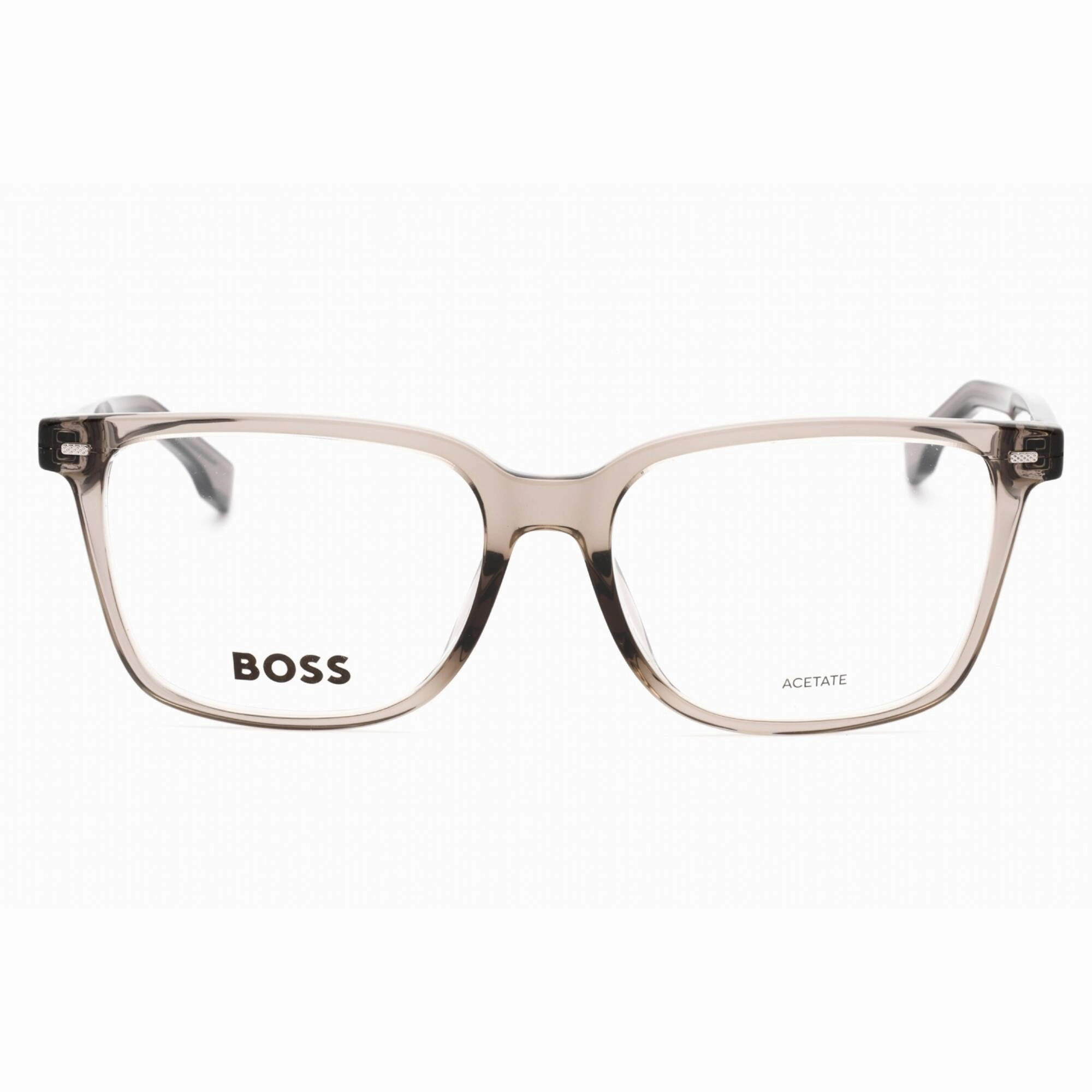 Hugo Boss Men's Eyeglasses - Brown Plastic Rectangular Frame | BOSS 1480/F 009Q 00