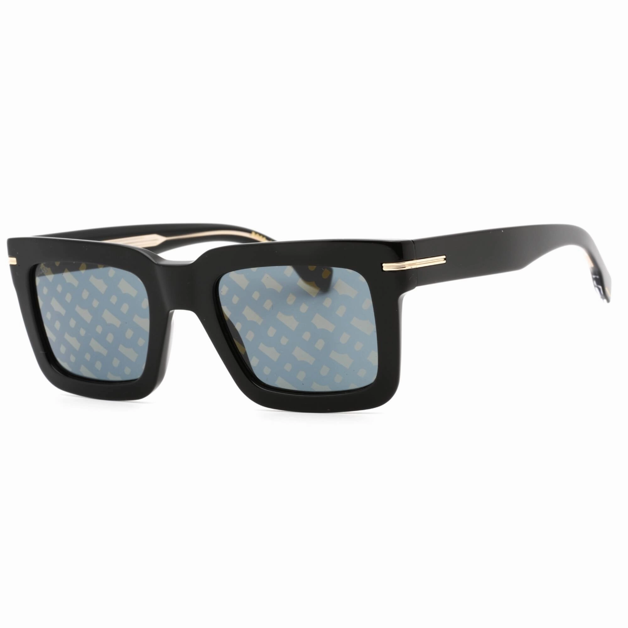 Hugo Boss Men's Sunglasses - Black Plastic Square Full Rim Frame | BOSS 1501/S 0807 7Y