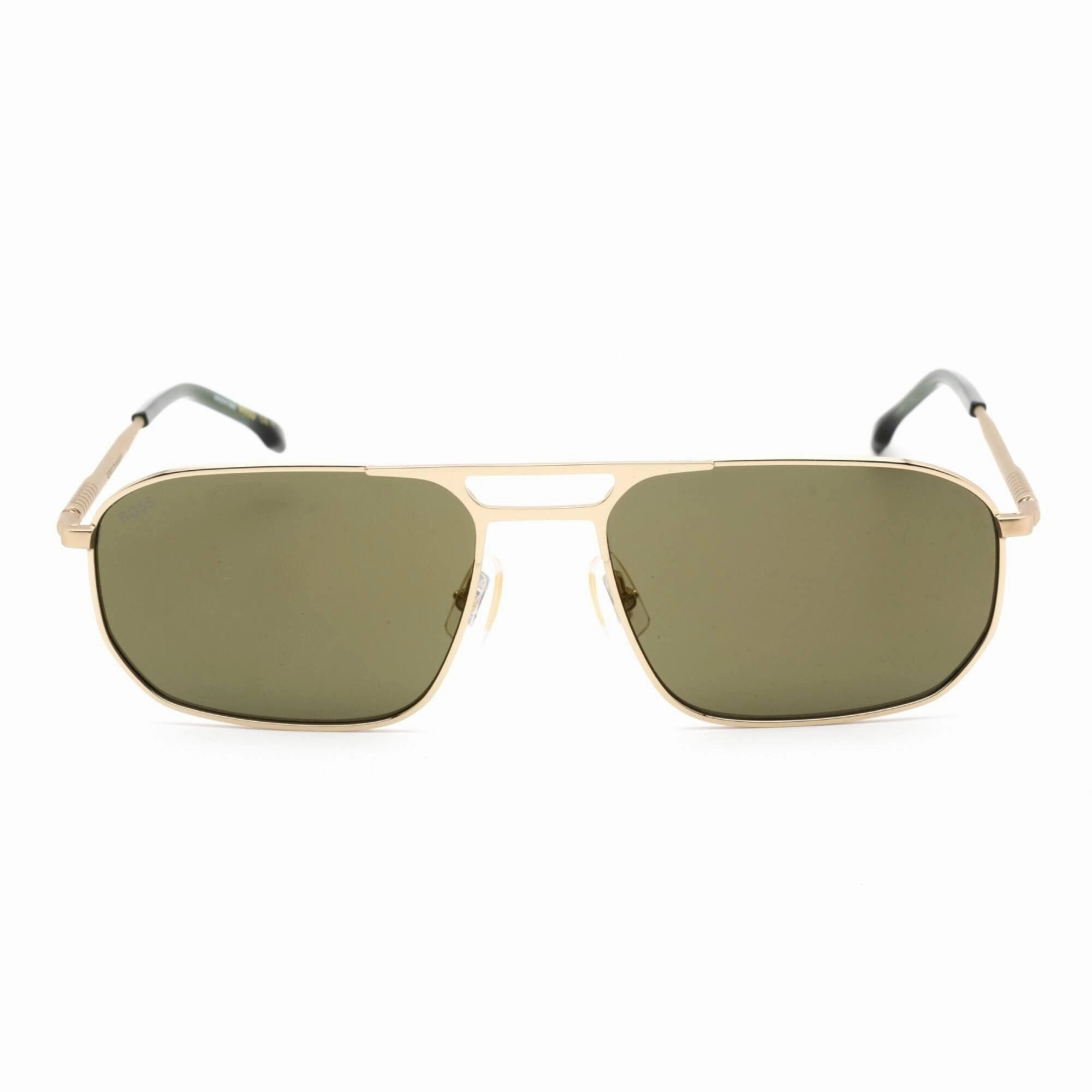 Hugo Boss Men's Sunglasses - Full Rim Gold Rectangular Shape Frame | BOSS 1446/S 0J5G