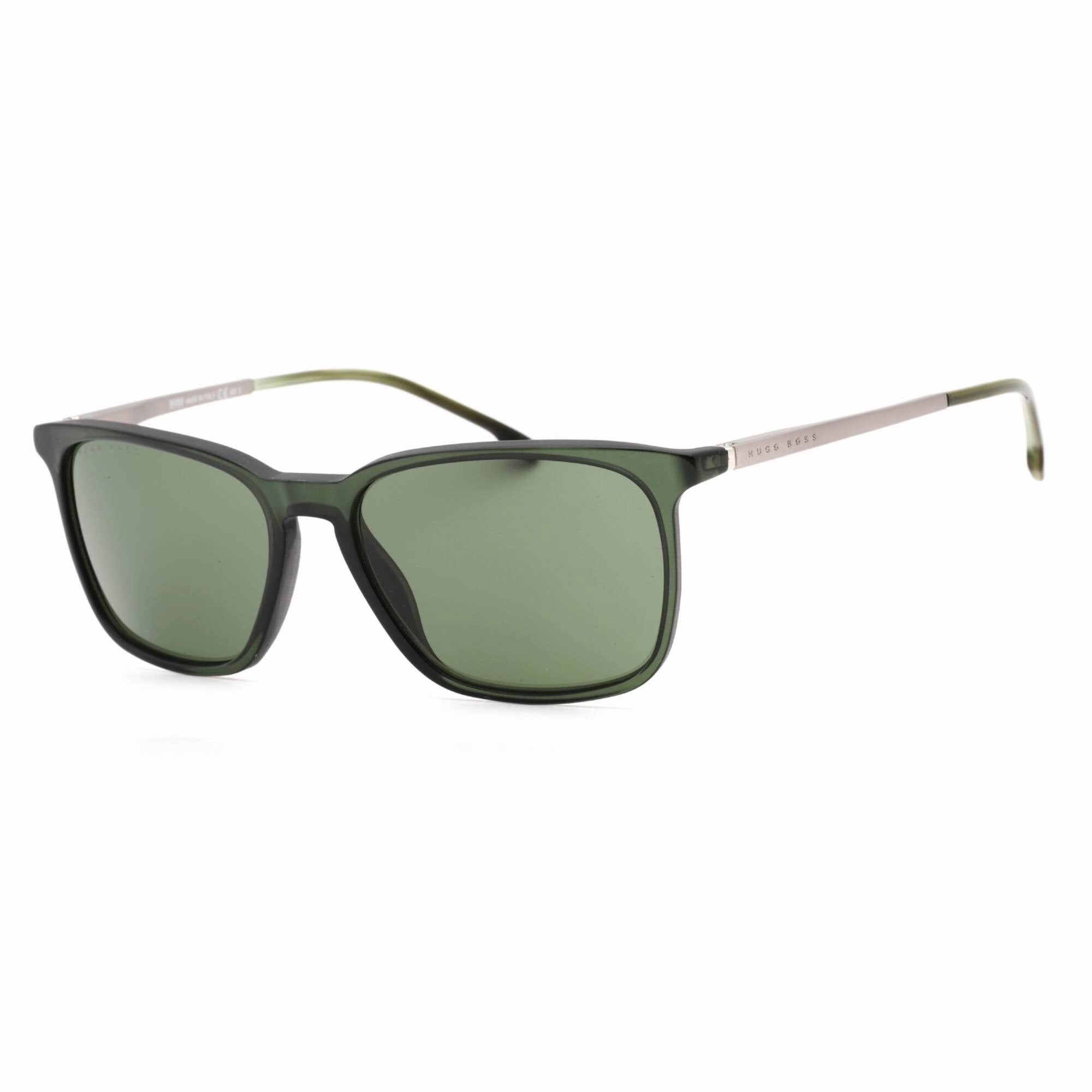Hugo Boss Men's Sunglasses - Green Rectangular Plastic Frame | BOSS 1183/S/IT 01ED QT