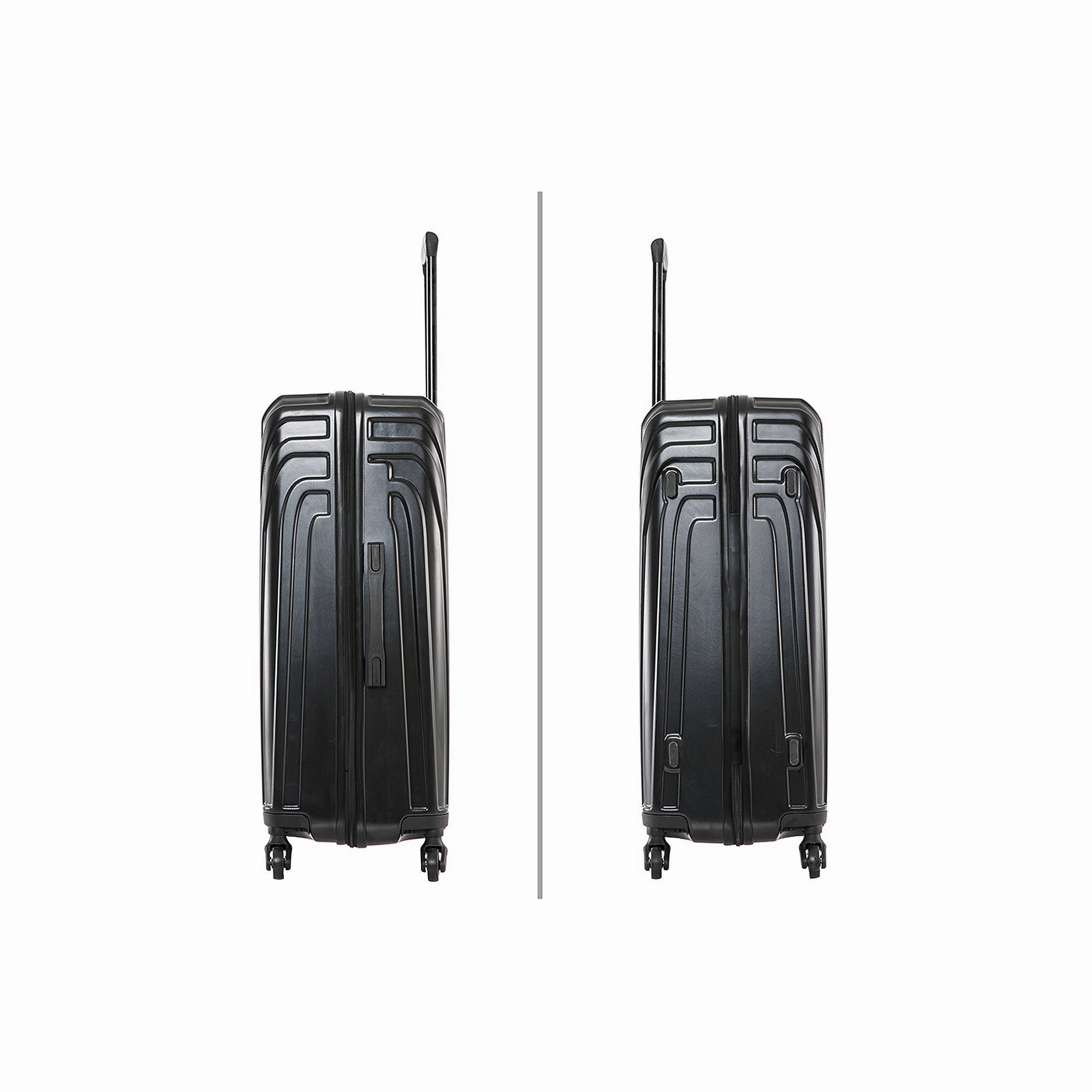 Inusa Vasty 3-Pc. Hardside Lightweight Spinner Luggage Set - BLACK ONE SIZE