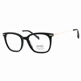 Jones New York Men's Eyeglasses - Black Acetate Square Full Rim Frame | J240 0BLA