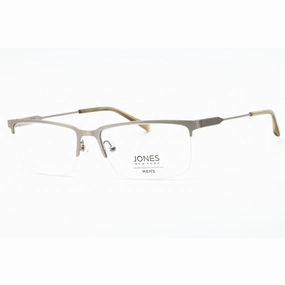 Jones New York Men's Eyeglasses - Gunmetal Metal Rectangular Shape Frame | J363 0GUN