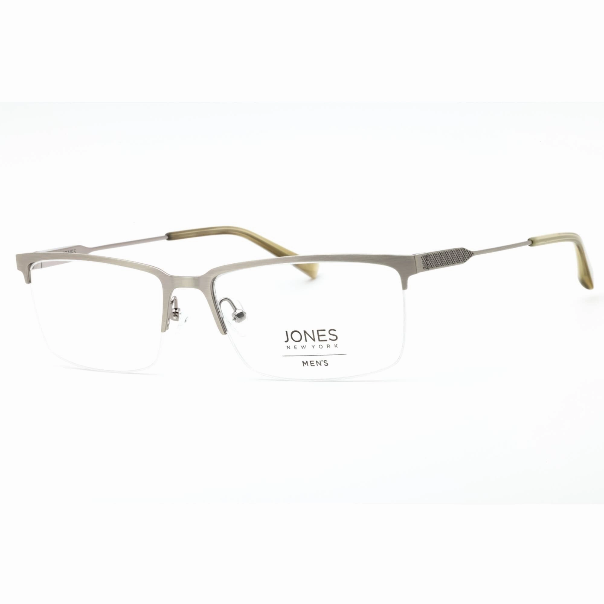 Jones New York Men's Eyeglasses - Gunmetal Metal Rectangular Shape Frame | J363 0GUN