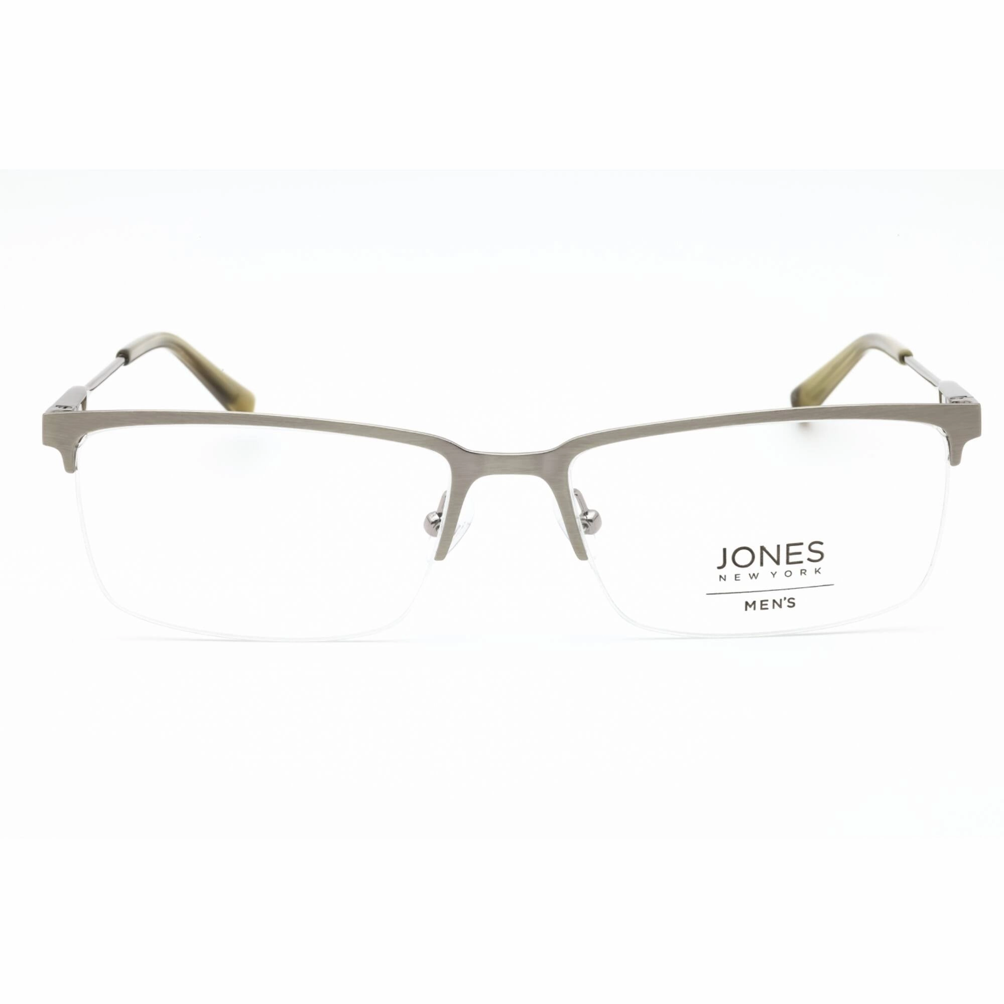 Jones New York Men's Eyeglasses - Gunmetal Metal Rectangular Shape Frame | J363 0GUN