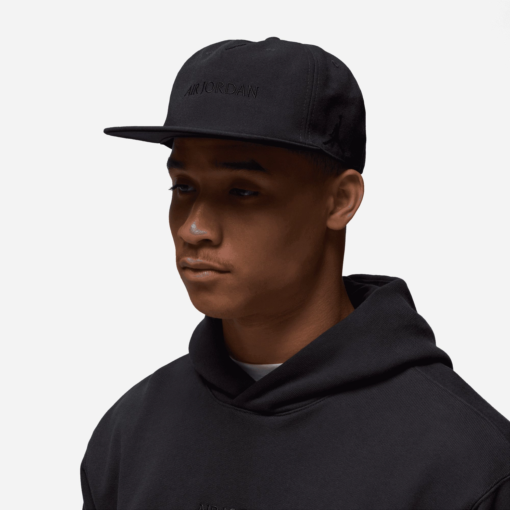 JORDAN | AIRJORDAN PRO UNSTRUCTURED FLAT BILL HAT { OFF NOIR/OFF NOIR