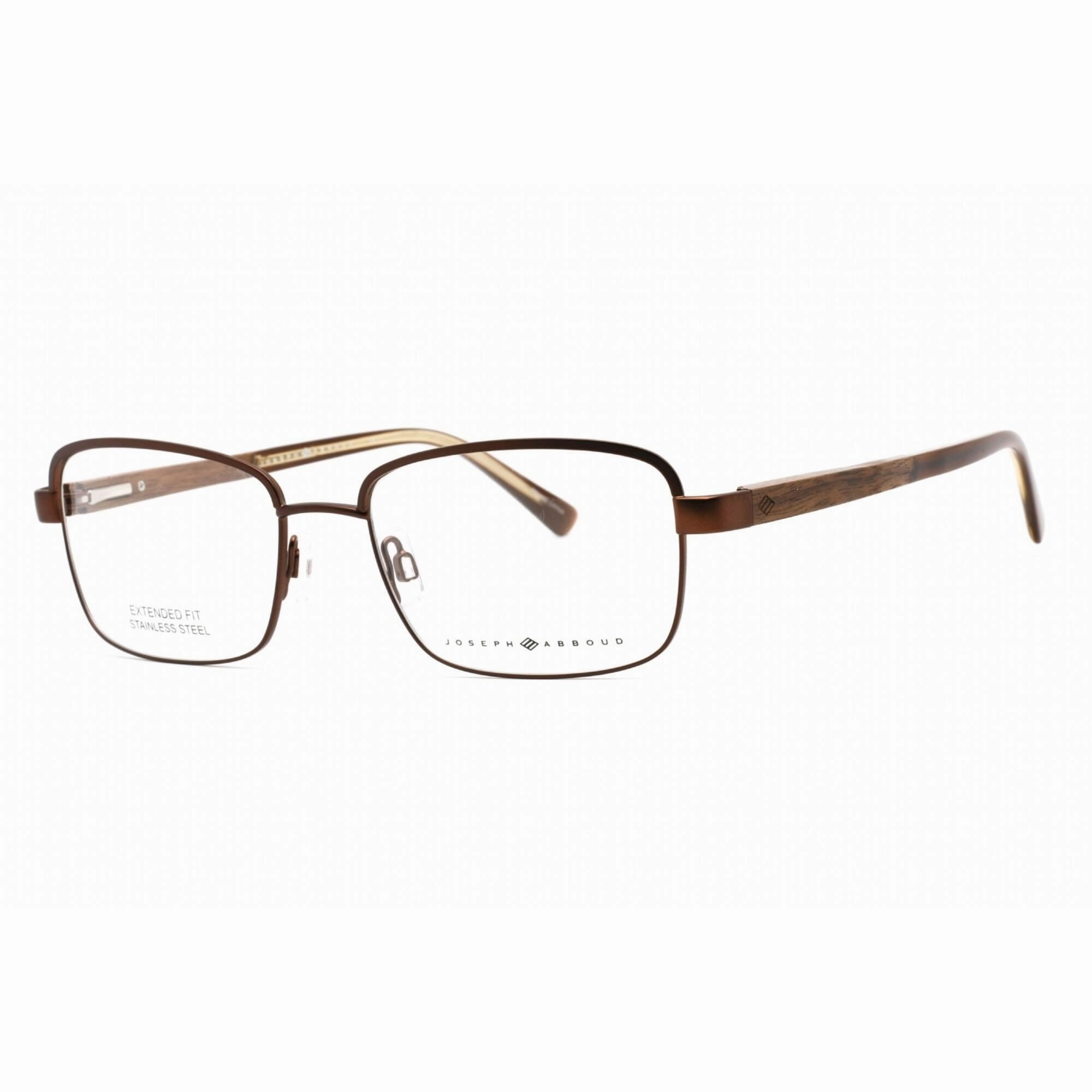 Joseph Abboud Men's Eyeglasses - Brown Rectangular Shape Frame Clear Lens | JA4092 200