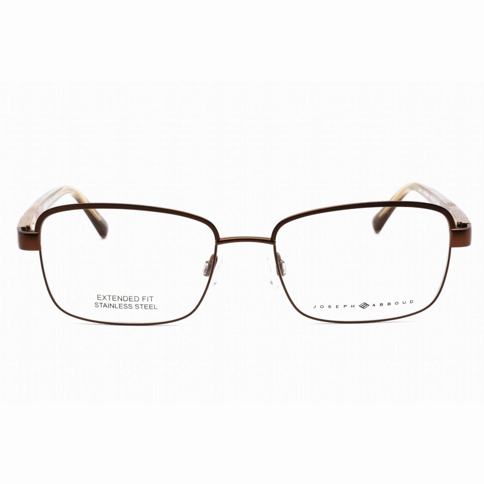 Joseph Abboud Men's Eyeglasses - Brown Rectangular Shape Frame Clear Lens | JA4092 200