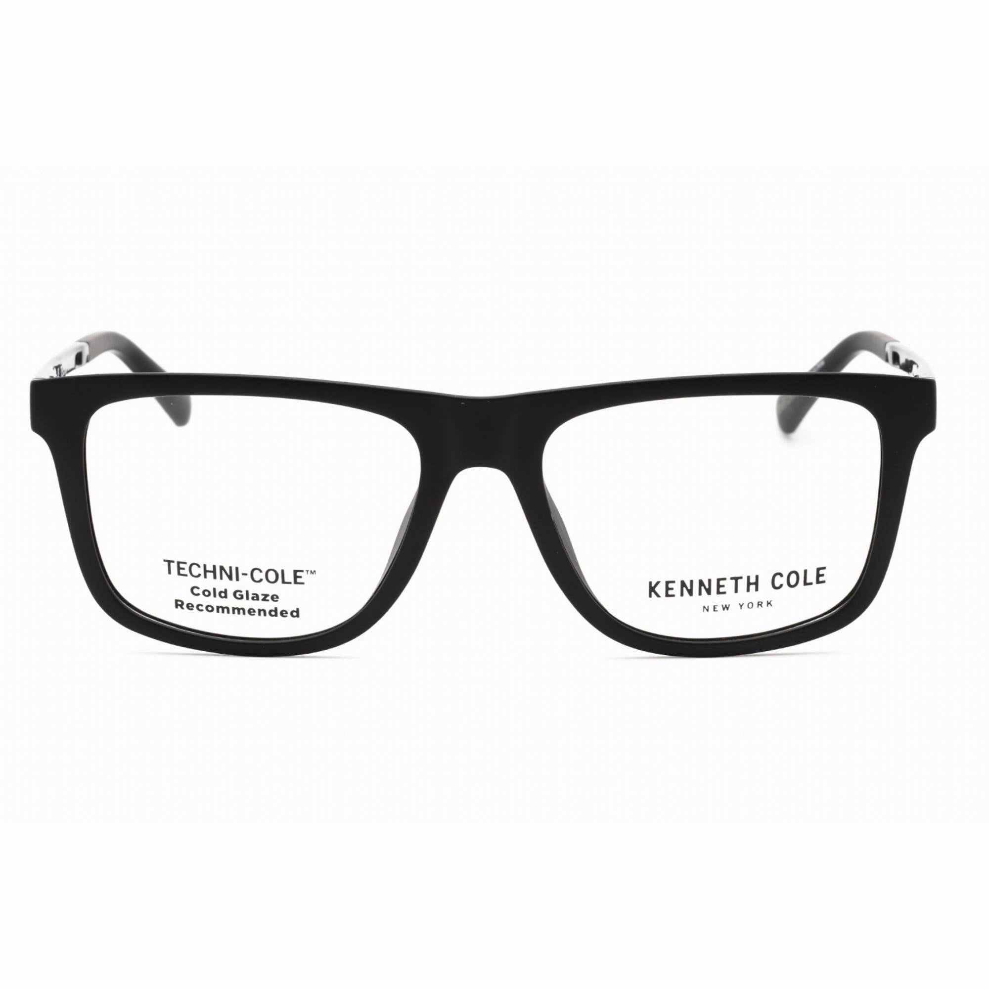 Kenneth Cole New York Men's Eyeglasses - Matte Black Plastic Square Frame | KC0353 002