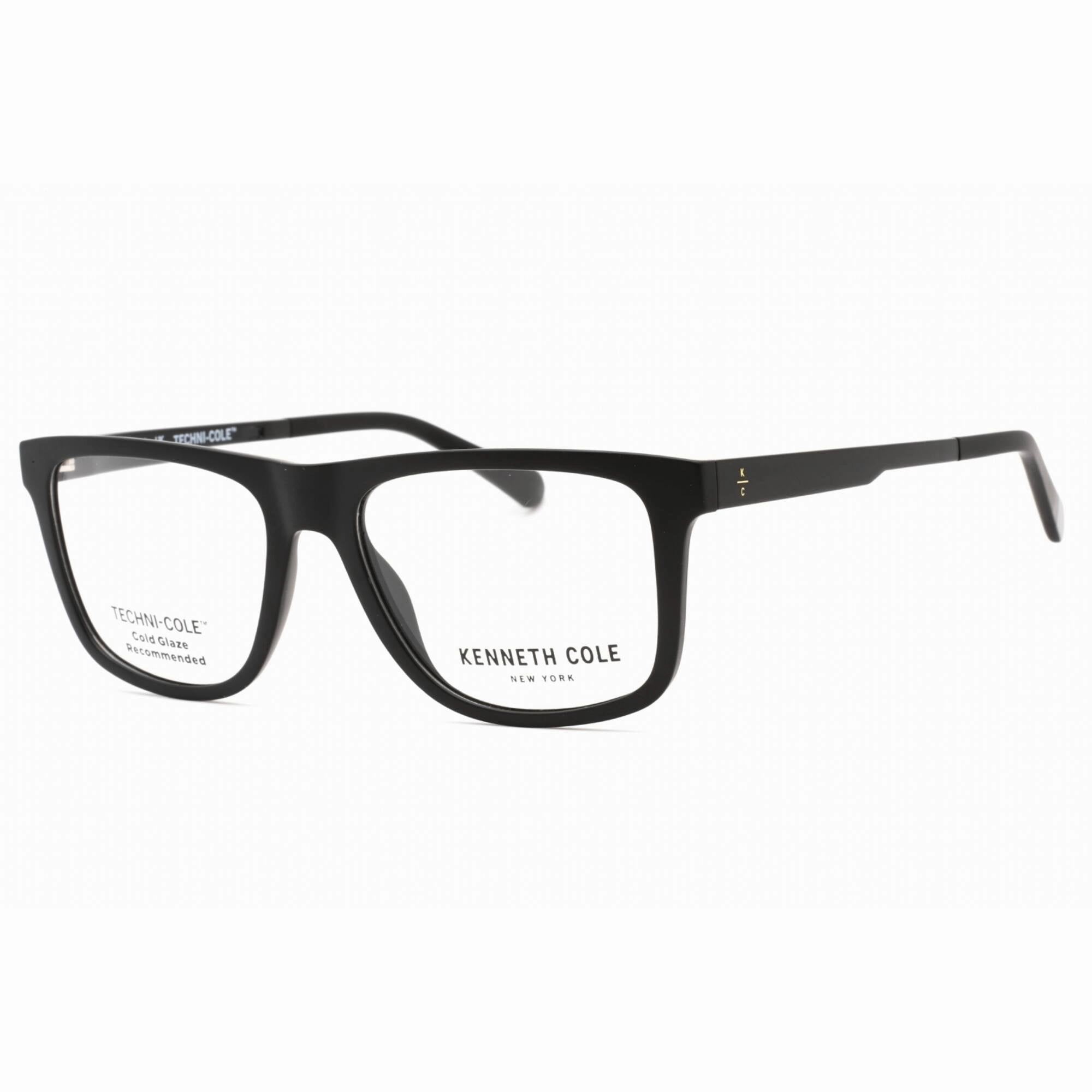 Kenneth Cole New York Men's Eyeglasses - Matte Black Plastic Square Frame | KC0353 002