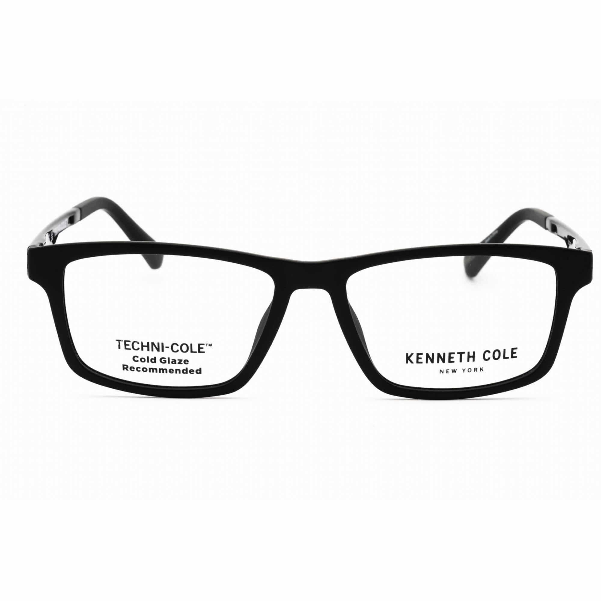 Kenneth Cole New York Men's Eyeglasses - Matte Black Rectangular Frame | KC0354 002