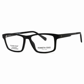 Kenneth Cole New York Men's Eyeglasses - Matte Black Rectangular Frame | KC0354 002