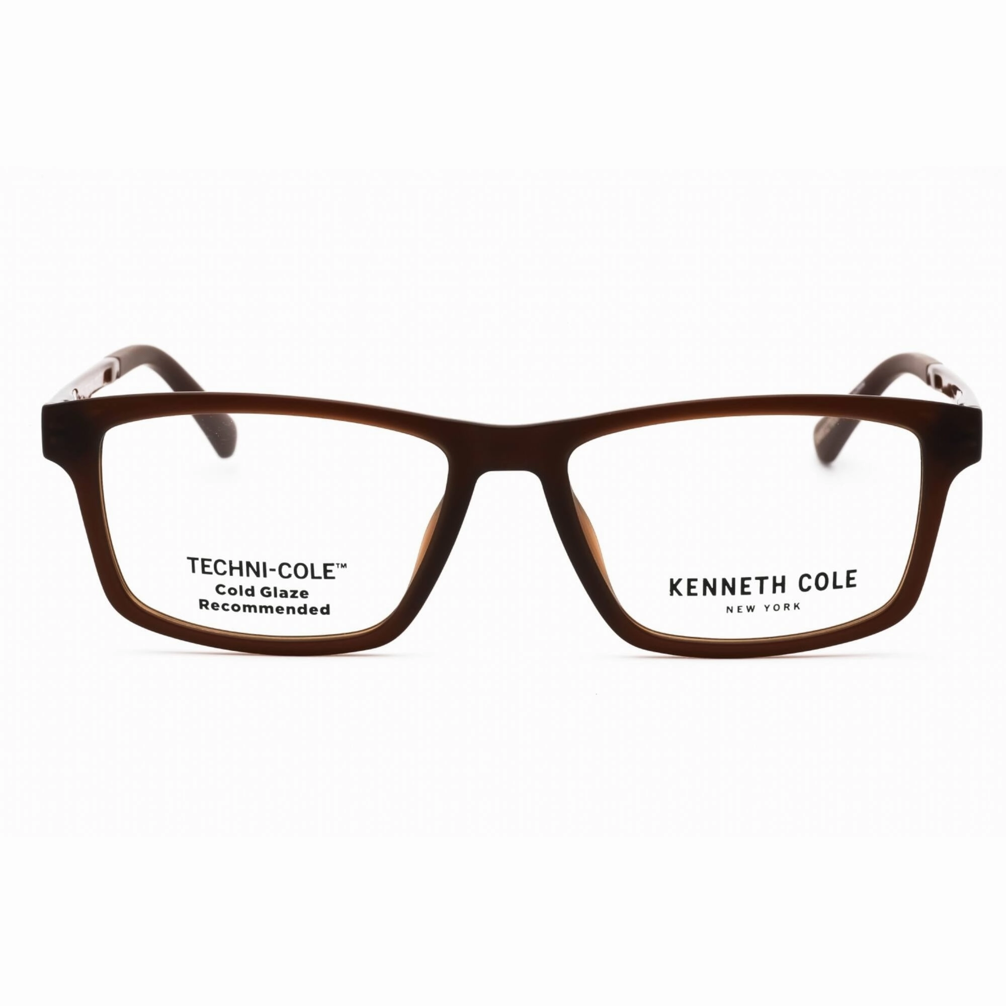 Kenneth Cole New York Men's Eyeglasses - Matte Dark Brown Acetate Frame | KC0354 049