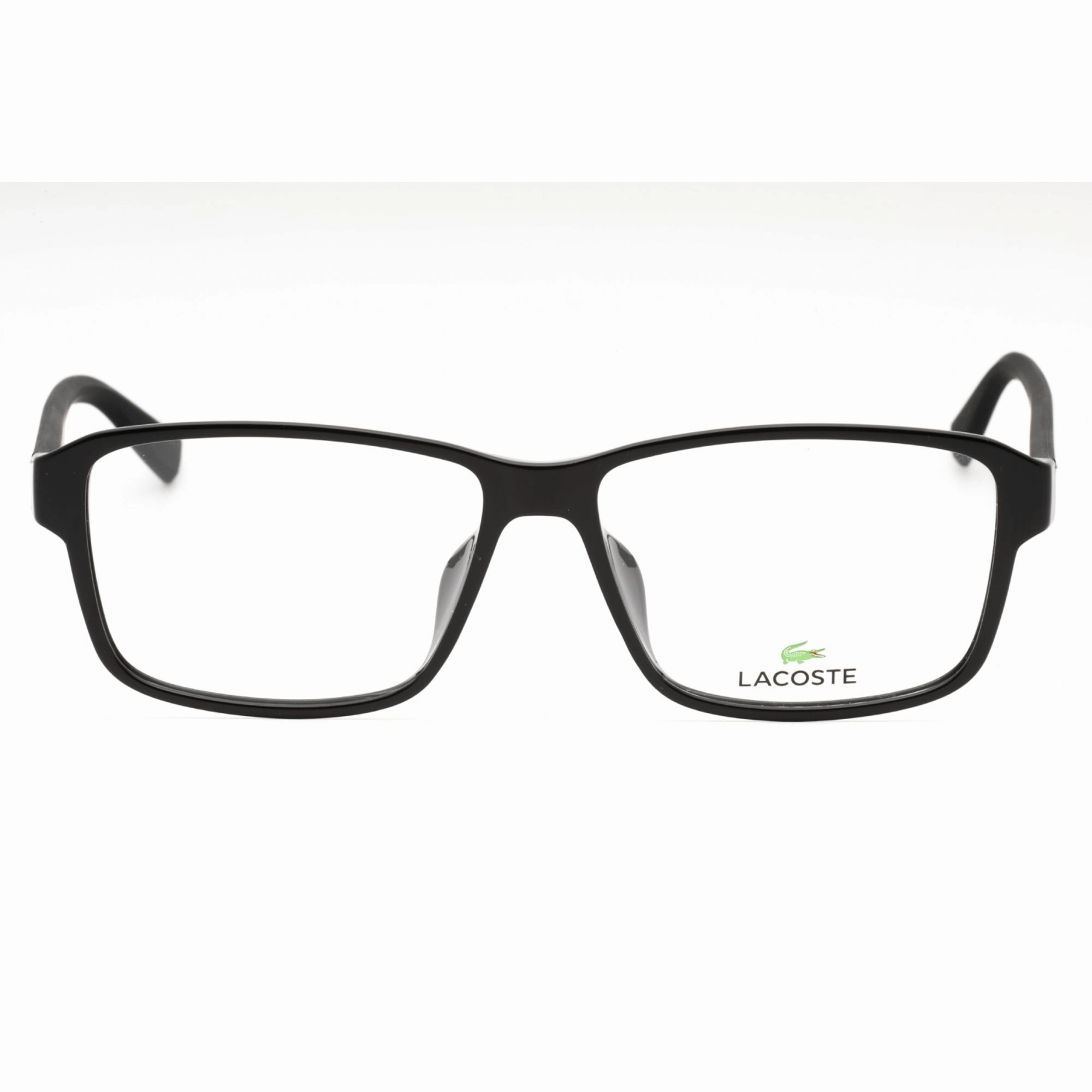 Lacoste Men's Eyeglasses - Black Plastic Rectangular Full Rim Frame | L2902LB 001