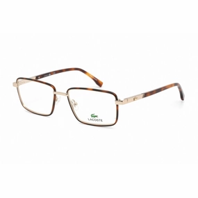 Lacoste Men's Eyeglasses - Full Rim Rectangular Matte Gold Metal Frame | L2278 710