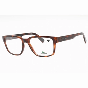 Lacoste Men's Eyeglasses - Havana Plastic Rectangular Shape Full Rim Frame | L2927 214