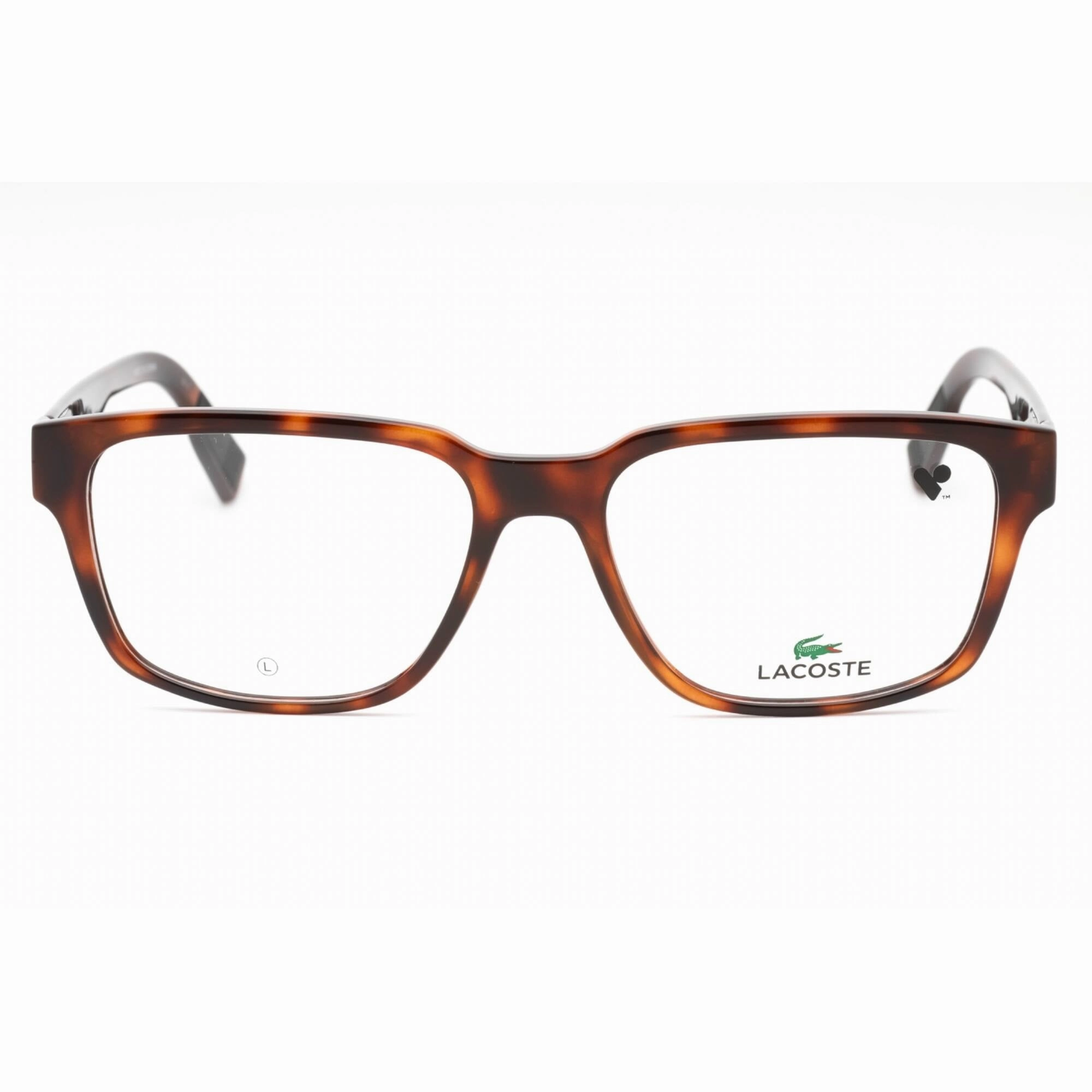 Lacoste Men's Eyeglasses - Havana Plastic Rectangular Shape Full Rim Frame | L2927 214