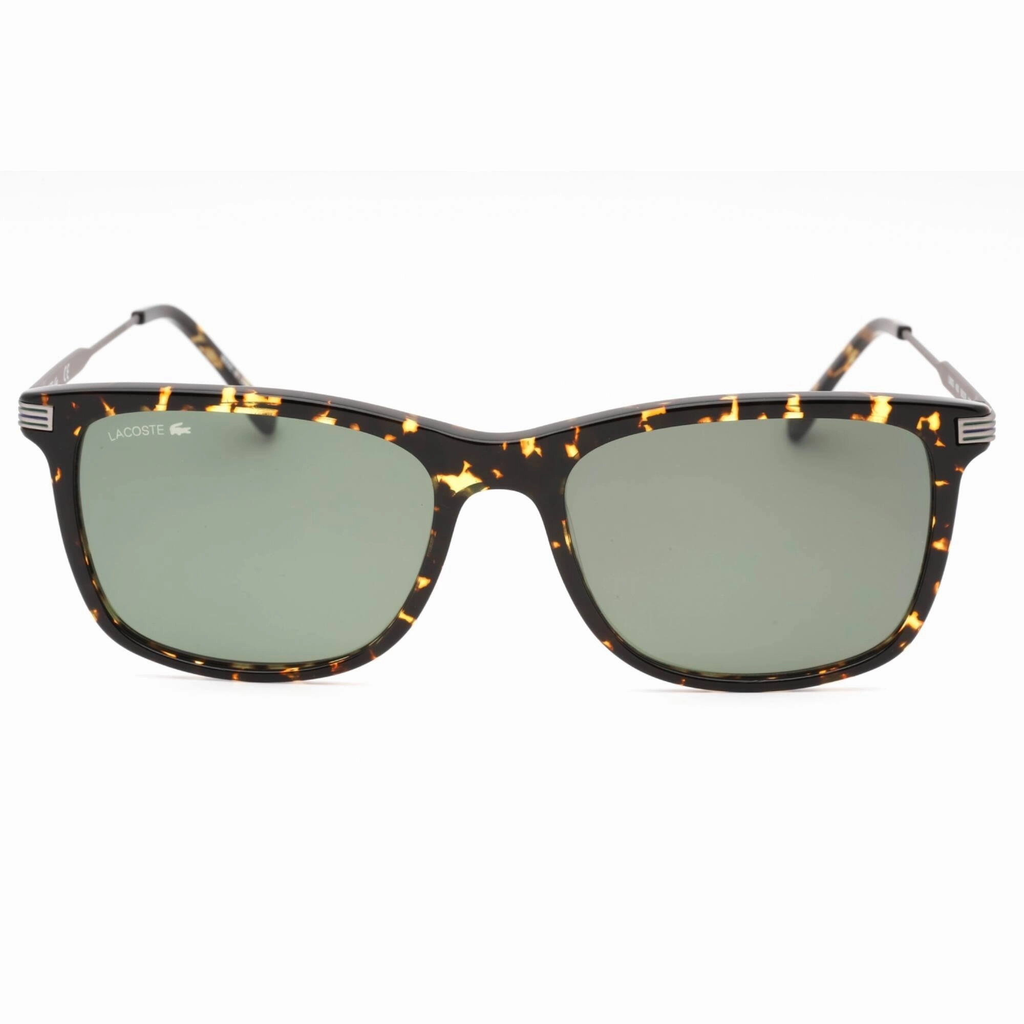Lacoste Men's Sunglasses - Dark Havana Plastic Rectangular Full Rim Frame | L960S 430