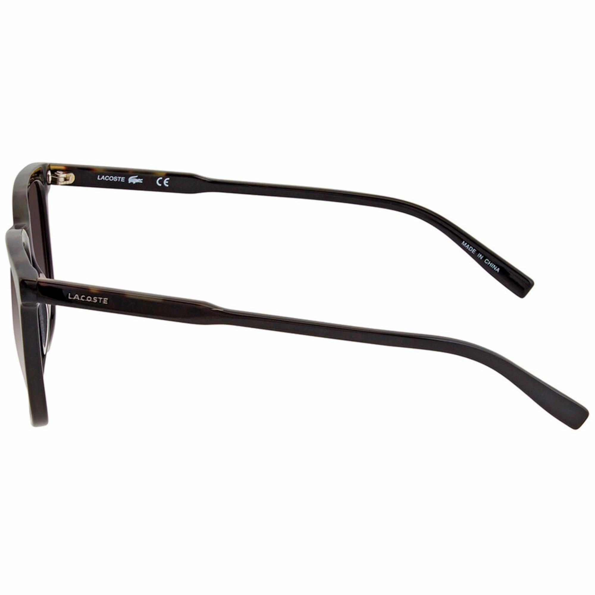 Lacoste Unisex Sunglasses - Black/Havana Acetate Full-Rim Square Frame | L925S 002