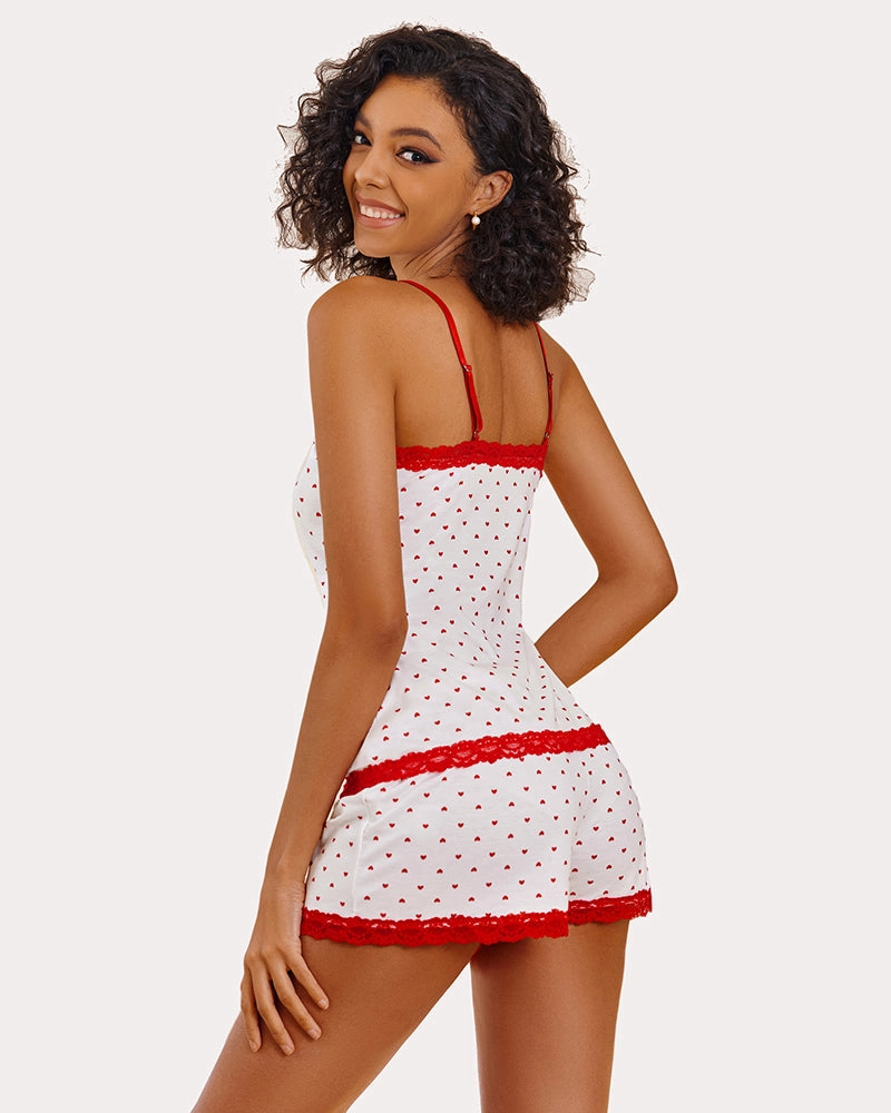 Leopard Print Cami Pajama Set