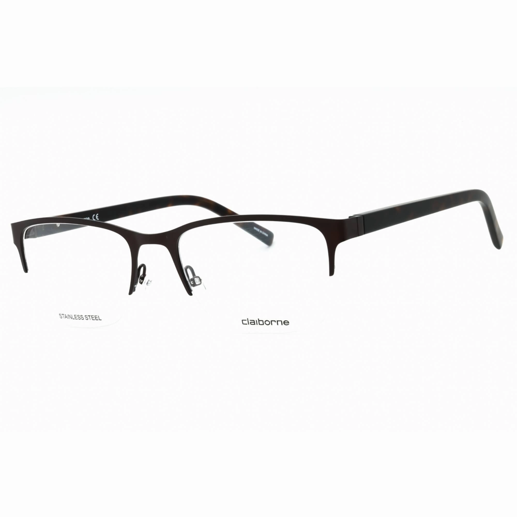 Liz Claiborne Men's Eyeglasses - Dark Brown Metal Rectangular Frame | CB 266 0R0Z 00