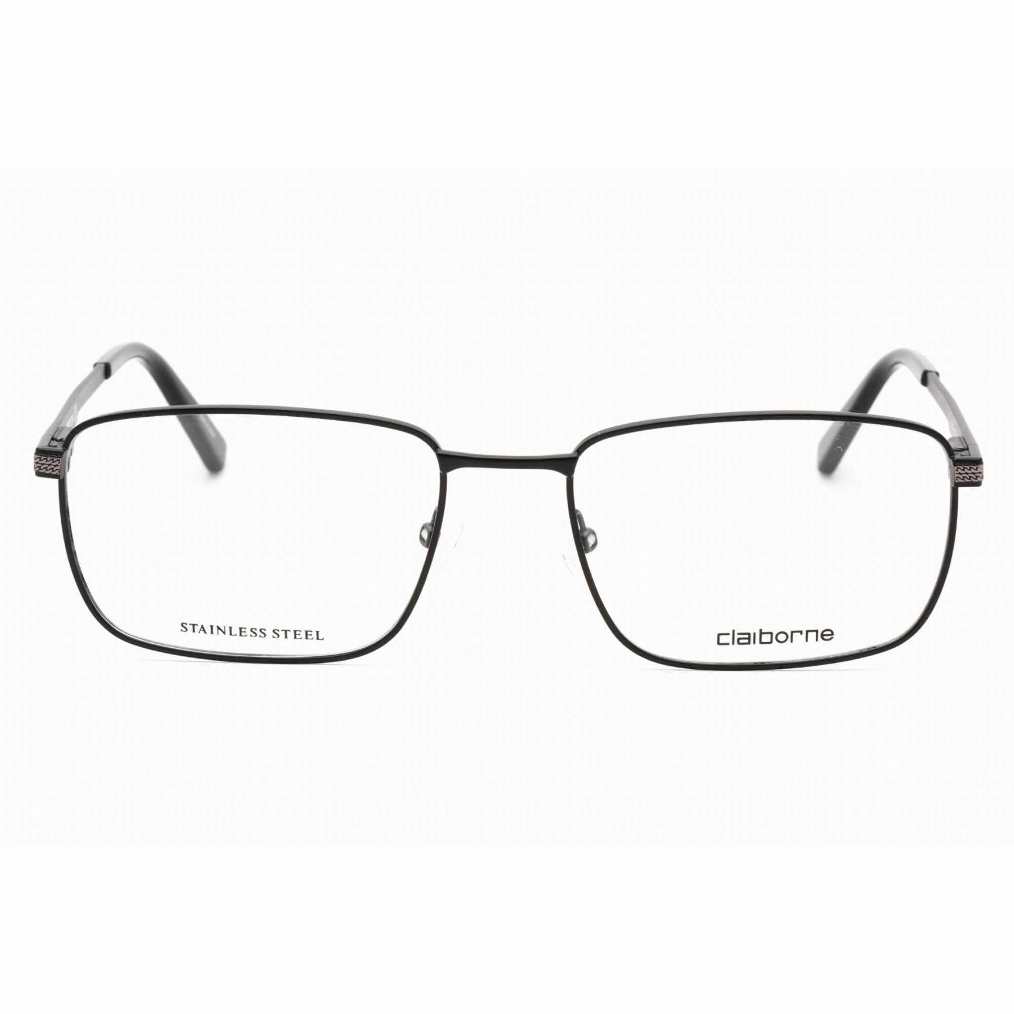 Liz Claiborne Men's Eyeglasses - Matte Black Metal Rectangular Frame | CB 249 003