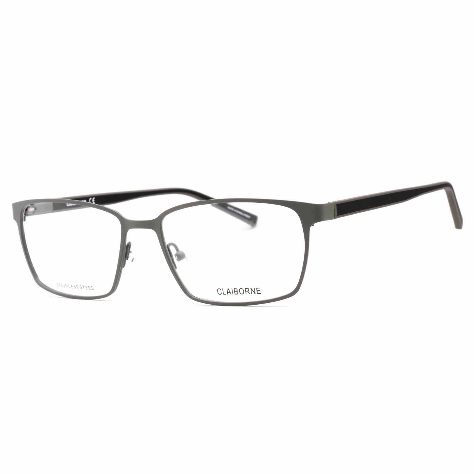 Liz Claiborne Men's Eyeglasses - Matte Grey Full Rim Rectangular Frame | CB 272 FRE