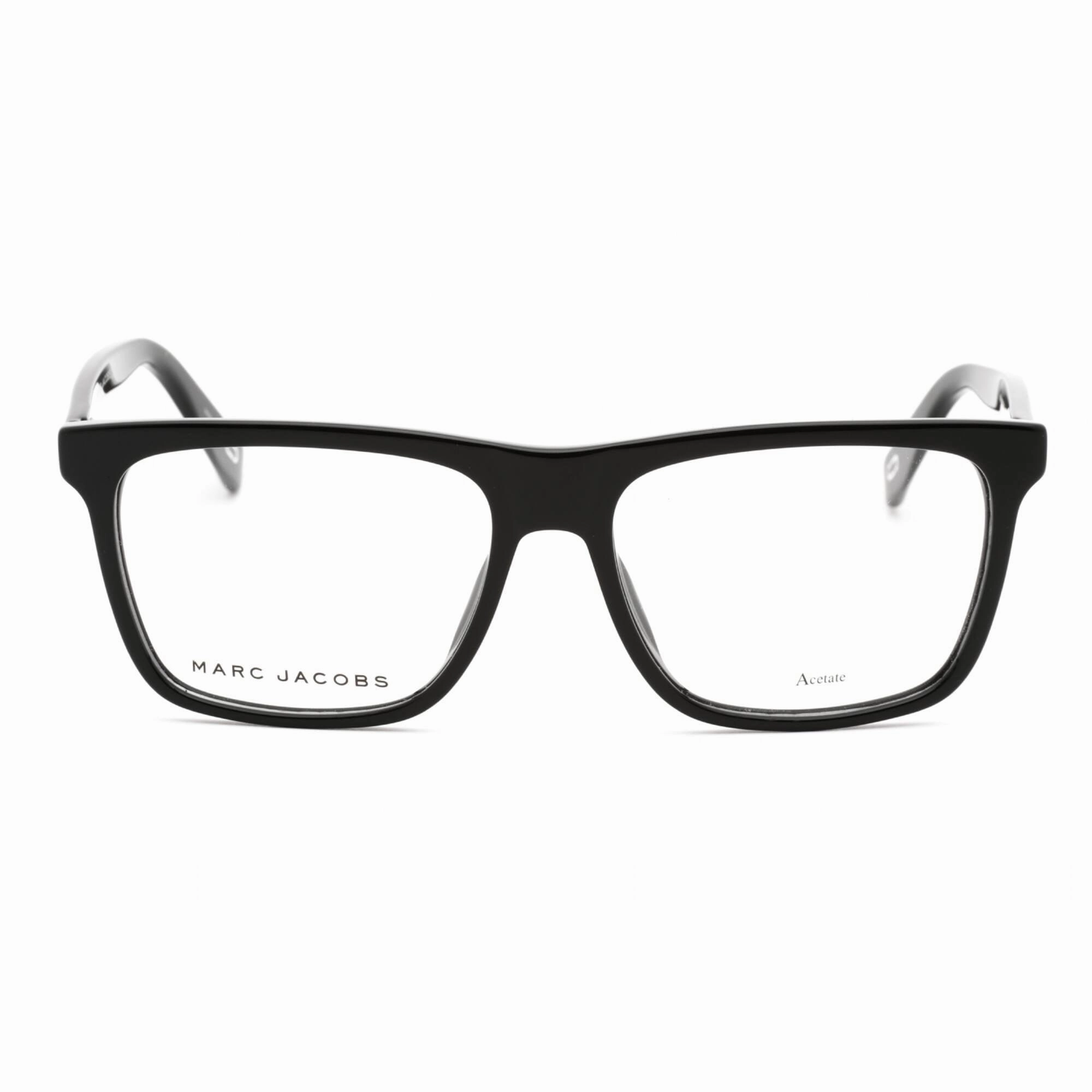Marc Jacobs Men's Eyeglasses - Black Plastic Full Rim Square Frame | Marc 342 0807 00