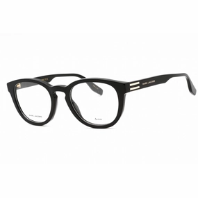 Marc Jacobs Men's Eyeglasses - Black Plastic Round Full Rim Frame | MARC 721 0807 00