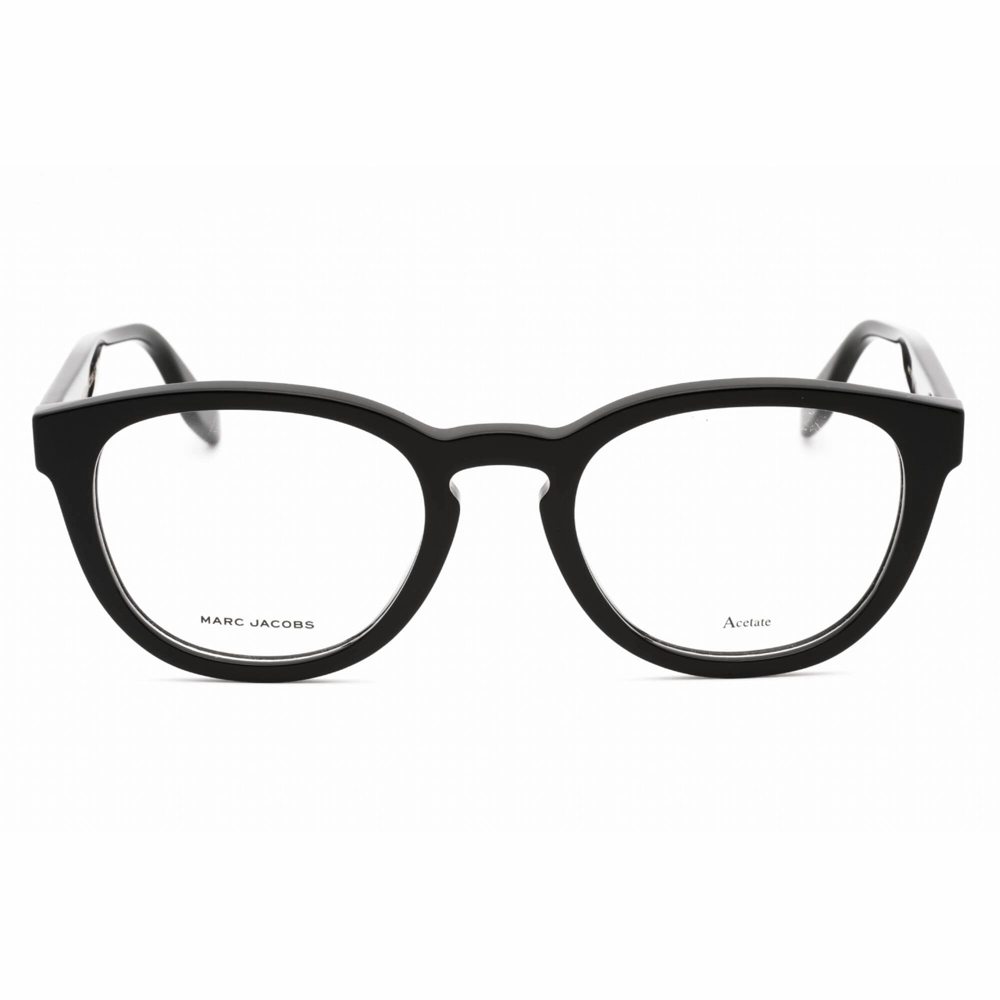 Marc Jacobs Men's Eyeglasses - Black Plastic Round Full Rim Frame | MARC 721 0807 00
