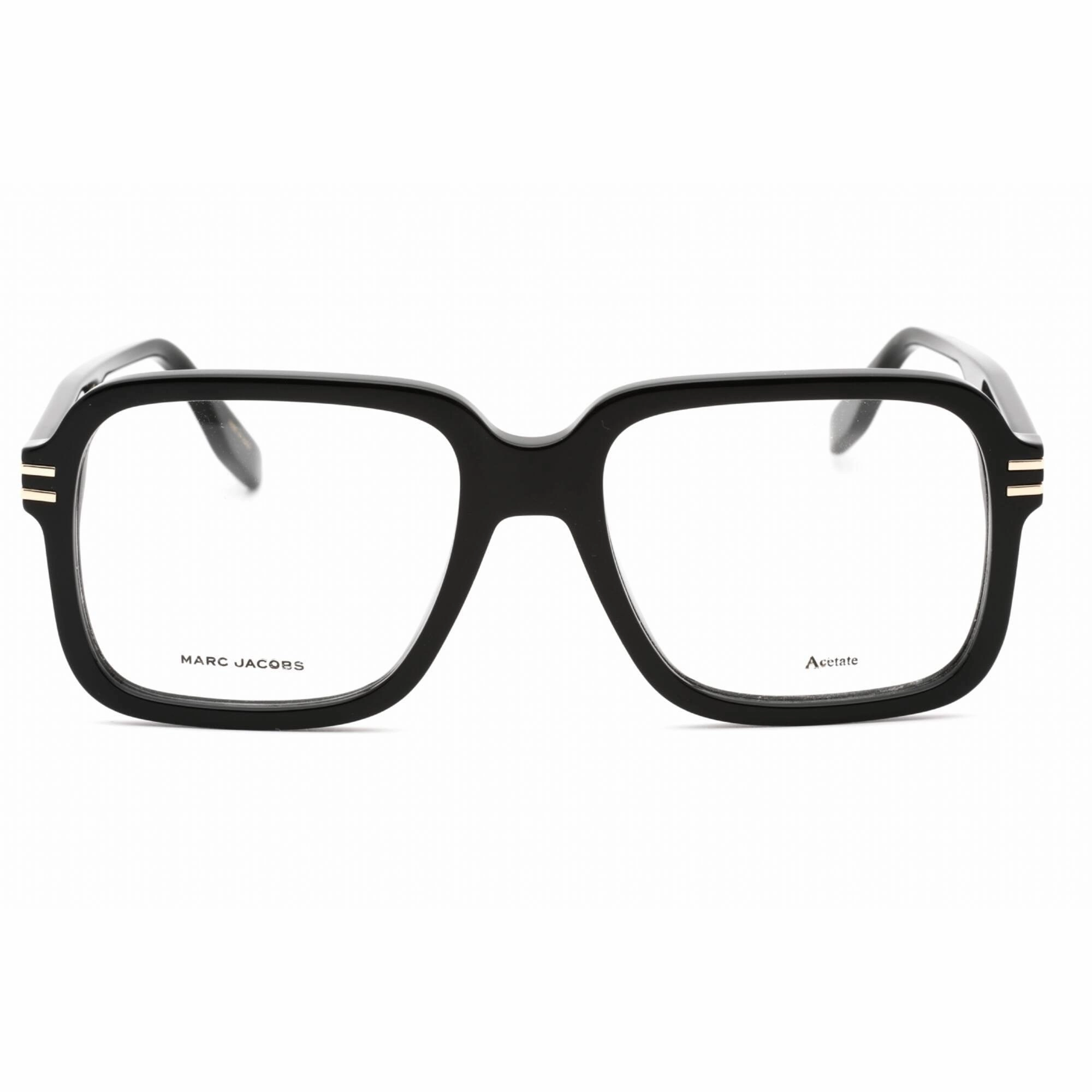Marc Jacobs Men's Eyeglasses - Clear Demo Lens Black Square Frame | MARC 681 0807 00